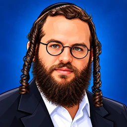 קריקטורה של ראש הציבור החרדי